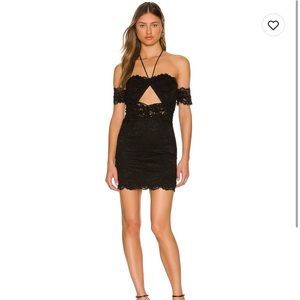 NBD black mini dress